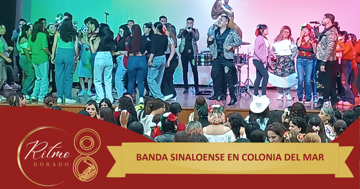 banda sinaloense en la Colonia del Mar