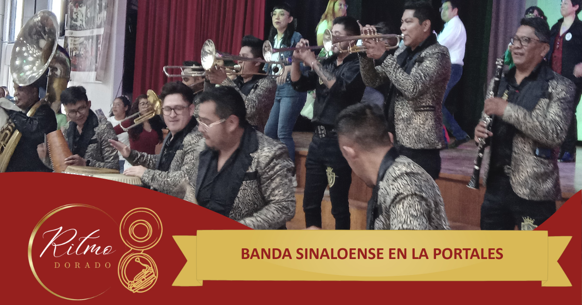 banda sinaloense en la Colonia Portales